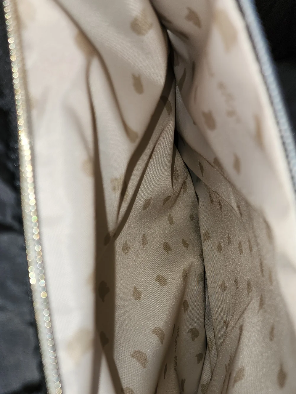 Itzy Ritzy Black Quilted Diaper Tote Bag with Gold Hardware Preowned